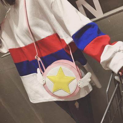 China Multifunctional Variety Sakura Magic Card Girl Sakura Star Cartoon Cross - Body Women 2021 Fashion Purse Phone Bag Pink Handbag for sale