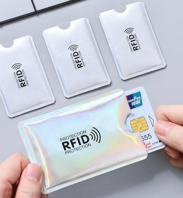 China Multifunction Anti Rfid Wallet Blocking Reader Lock Bank Card Holder ID Bank Cards Case Protective Metal Credit Card Holder Aluminum 6*9.3cm for sale