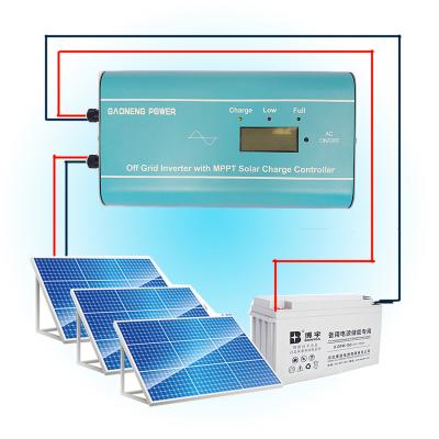 China Home Renewable Energy System Kit With Inverter 300W And MPPT Controller 12V 30A for sale