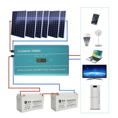 China 1KW 12V Home Solar Power System Runs TV Fan Light Home Appliances for sale