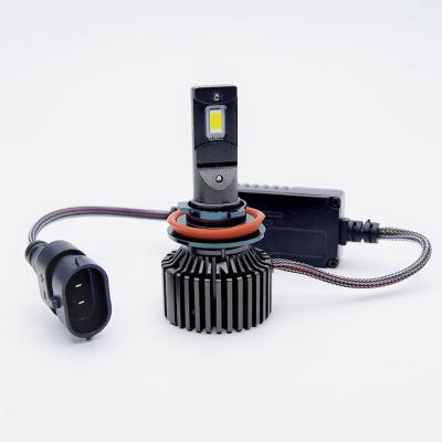 China Universal 12V F55 Automotive High Power H1 H4 H7 H11 9005 Aluminum 9006 Led Headlight for sale