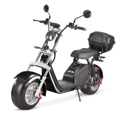 China Unisex big tire seat 10inch Amoto electric scooter with top case citycoco 2000W electric motorcycle citycoco for sale