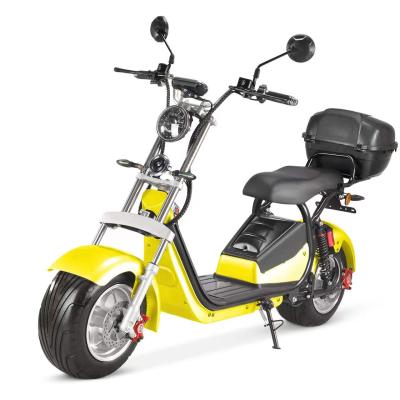 China Amoto cheap price 2000w scooters citycoco 10inch fat tire unisex electric bike rear removable box 20AH 40AH battery for sale