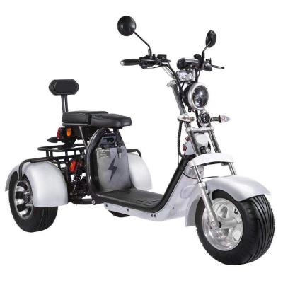 China Passenger Model CP-3.0 Good Looking Electric Tricycles 2000W 12AH/20AH/40AH Double Seat Citycoco Adults for sale