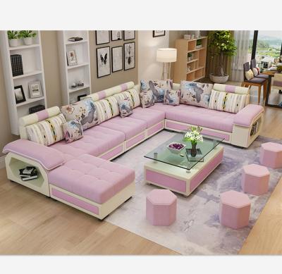 China Modern Designs U Shaped Latest Big Corner Removable Cover Sectional Sofa Set for sale