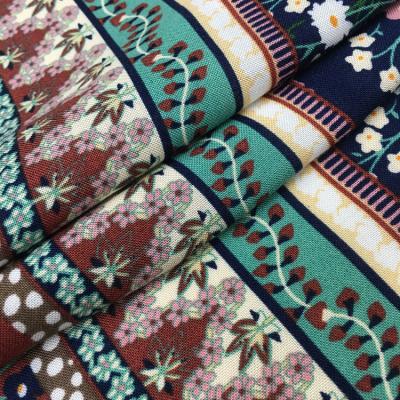 China Customs fine anti-static twill 45 cotton flowers and trees print 100% cotton fabric dress fabric suppliers for sale