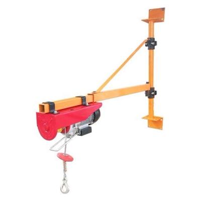 China Mini Lifting Goods Mall 500kg Wire Rope Winch Electric Hoist With Frame for sale