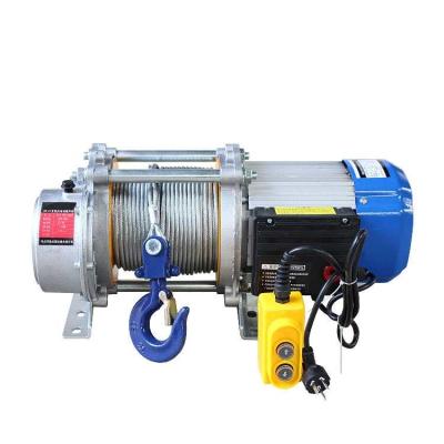 China Hot Selling Hotels Good Quality 220v /380v Aluminum Wire Rope Hoist Single Phase 3 Phase Good For Monkey Crane for sale