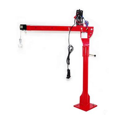 China Portable Micro Jib Crane Jib Mounted Pick Up Crane With Electric Manual Winch Hoist for sale