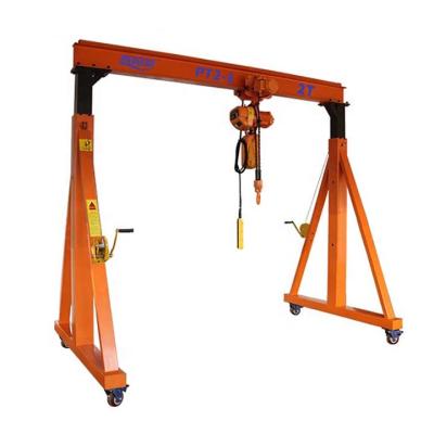 China Bridge Crane Warehouse Portable Concrete Bridge Electric Mobile Beam Gantry Crane 5t 10t 20t for sale