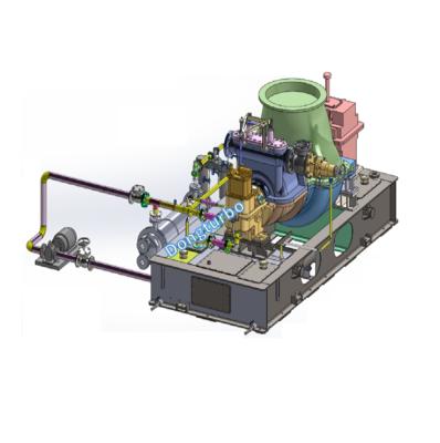 China Electricity Generation Supply / Steam Mining Steam Turbine 500KW Model C0.5-1.25/0.9 zu verkaufen