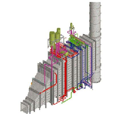 China DTEC Factory Supply Horizontal Boiler Parts HRSG Modules For Thermal Power Plant for sale