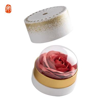 China High Quality Sunscreen Hot Sale Vegan Cheek Highlight Blusher Bronzer Petals Bloom 3D Glitter Rose Blush for sale