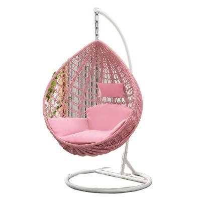 China Modular Swing Hanging Wicker Chair Indoor Outdoor Single Swing Wicker Chair Hammock Leisure Rocking Chair Adult Wholesale for sale