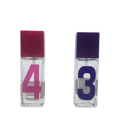 China Personal Care 15ml Transparent Square Glass Spray Perfume Bottle for sale