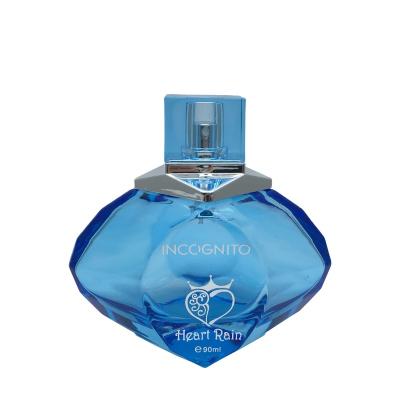 China Personal Care Blue Luxury Perfume Glass Bottle 90ml for sale