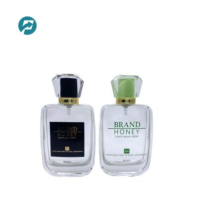 China High Quality Personal Care 100ml Perfume Glass Square Bottle for sale