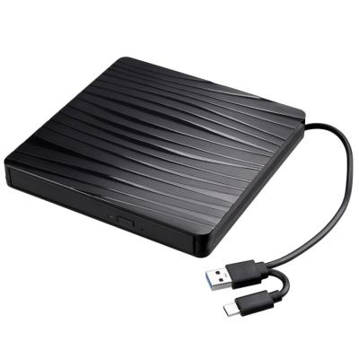 China External Super Slim DVD Burner Portable Type-C USB 3.0 External Mobile CD/DVD Optical Drive Writer For Notebook for sale