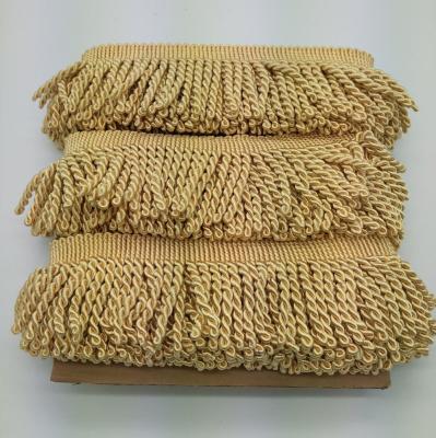 China Wholesale High Quality More Colors 9CM Bullion Fringe Tassel,Curtain Fringe,Polyester Fringe For Decoration for sale