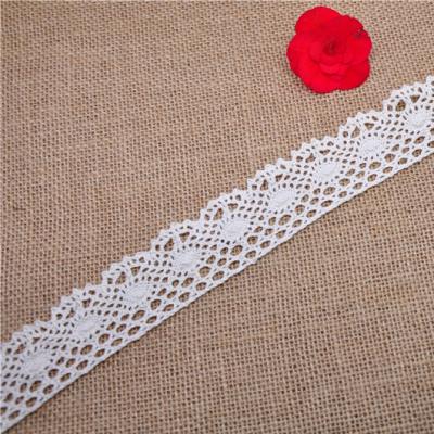 China Wholesale high quality 100% cotton 100% cotton crochet lace for dress/garment for sale