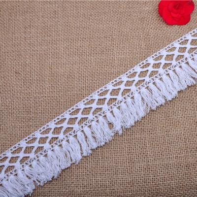 China High Quality New Design Cotton 100% White Crochet Lace for BAG for sale