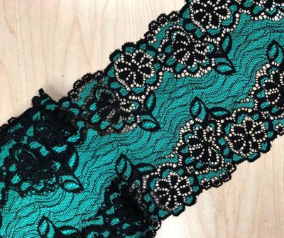 China New Sustainable Hot Sale Design Spandex Wide Elastic Lace For Garment for sale