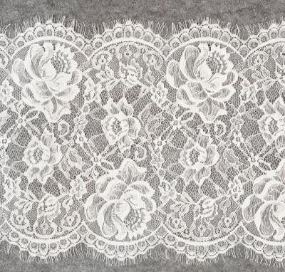 China Viable Hot Sale 30CM Eyelash Lace Fabric For Dress for sale