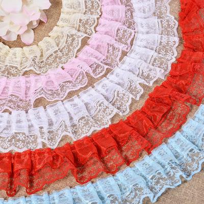 China Wholesale Viable More Color Ruffles Lace Up For Garment Accessories for sale