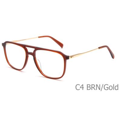 China Optical frames fashion combination optical acetate and titanium glasses for sale