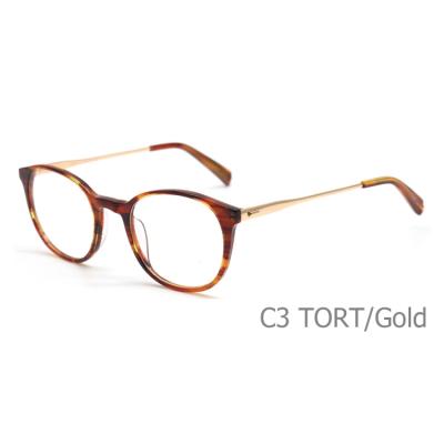 China Unisex Round Thick Optical Frames Vintage Eyeglass Frames for sale