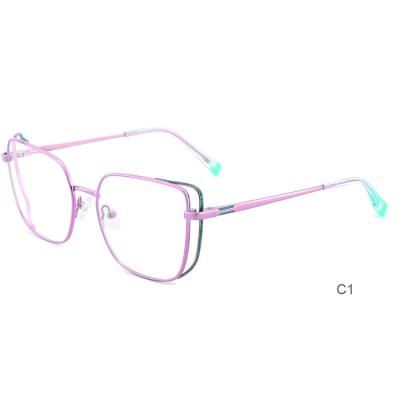 China Other factory direct sale beautiful metal optical frames branded frames for sale