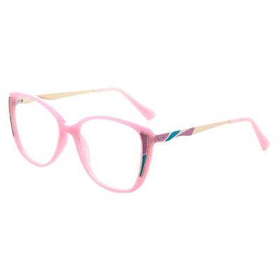 China Optical Frames Prepare High Quality Goods And Popular Vintage Around Acetate Optical Eyeglasses Eyewear With Metal Temples for sale