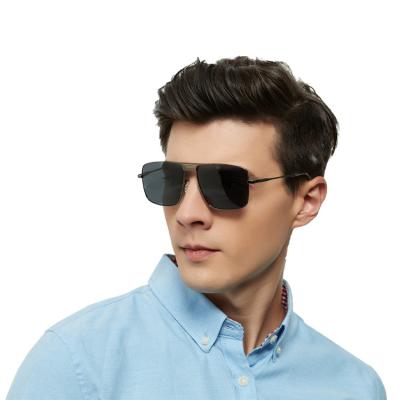 China In factory direct sales of European optical frames and new American retro sunglasses men's metal sunglasses polarized outer lenses for sale