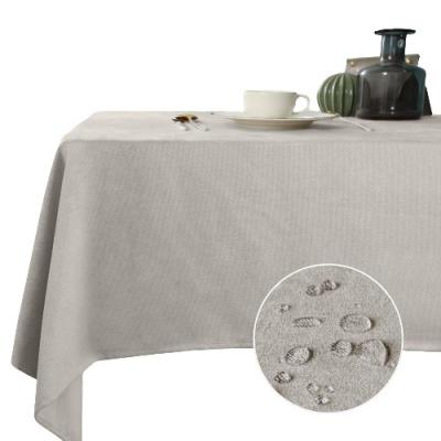 China 260gsm Waterproof Customization 55*71 Rectangular Soft Beige 72 Inch Solid Color Plush 140*180cm White Table Cloth for sale