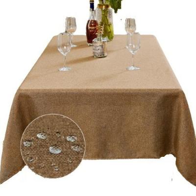 China Customization 55*71 Inch 140*180cm Bahama Waterproof 240gsm Coffee Cloth Solid Color Sequin Table Cloth for sale