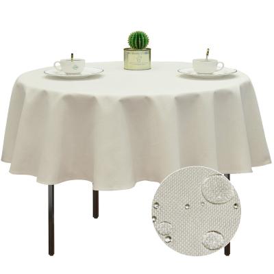 China Modern factory price direct sales (4 colors) can be customized LOGO white round tablecloth for sale