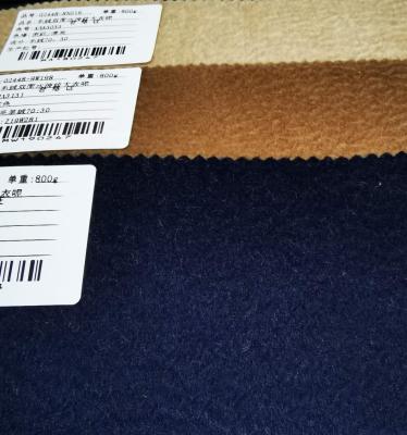 China Antistatic Ready To Ship 70%wool 30%cashmere 800g/m Double Face Wool Fabrics Water Ripple For Winter Coat for sale