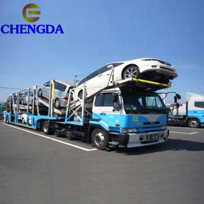 China Truck Trailer Cheap Uzbekistan Light Truck Transport 6 Seats 8 Seats Car Carrier Semi Trailer for sale