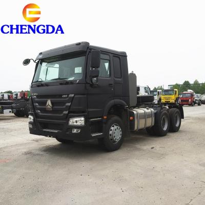 China Sinotruck Howo Second Hand 371hp Horse Power 30t Brand New Tractor Truck Head 6800*2500*3600MM for sale