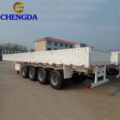 China Cheap truck trailer 3 axle 40ft 12.5m side wall trailer semi truck trailer for sale for sale