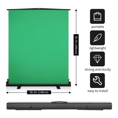 China SOLID COLOR 58.3x78.7inches Portable Green Screen Backdrop With Fast Background Screen for sale