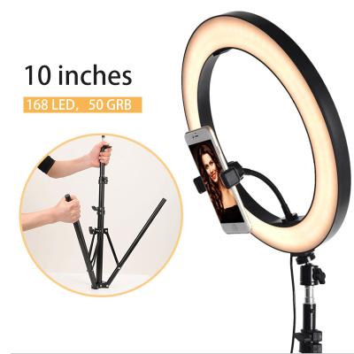 Cina Mini High Quality 10 Inch Photo Led/RGB Video Make Up Beaty Lamp Mini Ring Light Camera in vendita