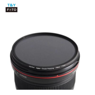 China Wtianya DMC Optical Glass Super Thin CFP Circular Polarizing Filter For Camera for sale