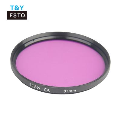 China Camera Lens Full Color Fluorescent Filter Round 62mm Filter For Canon Nikon Round à venda