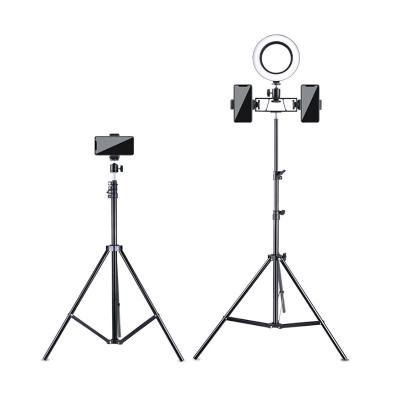 China 210cm PORTABLE Phone Led Ring Light Tripod Photography Tripod Light Stands Photography Tripod Light Stands for sale