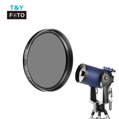 China Waterproof 2 Inch 13 Percent Transmission Moon Filter Optical Glass Color Filter With Metal Cell Construction For Telescopes à venda