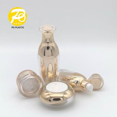 China Personal Care New Arrival Queen Crown Bottle For Cosmetic Acrylic Bottle And Jar for sale