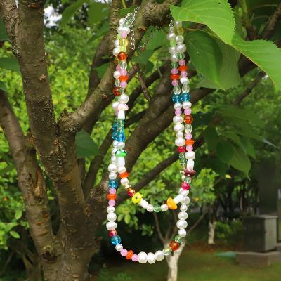 China BOHEMIA Fashion Wholesale Jewelry Colorful Seed Beads Bohemia Handmade Beaded Necklaces Baroque Collar Clavicle Bead Necklace for sale