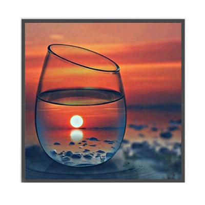 China Custom 5D Diamond Painting Full Circle Diamond Painting CLASSIC Square Diamond Embroidered Canvas Landscape Pictures for sale