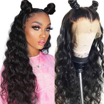 China 100% Unprocessed Raw Cambodian Virgin Loose Wave Long 250% Density 13 By 6 Hd Transparent Loose Wave Lace Front Human Hair Wigs for sale